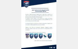 Communiqué Officiel de la Ligue Centre-Val de Loire de Football